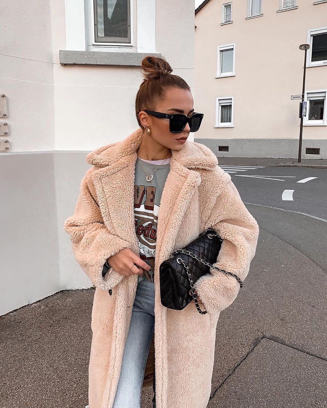 Naimy Fluffy Jacket Long