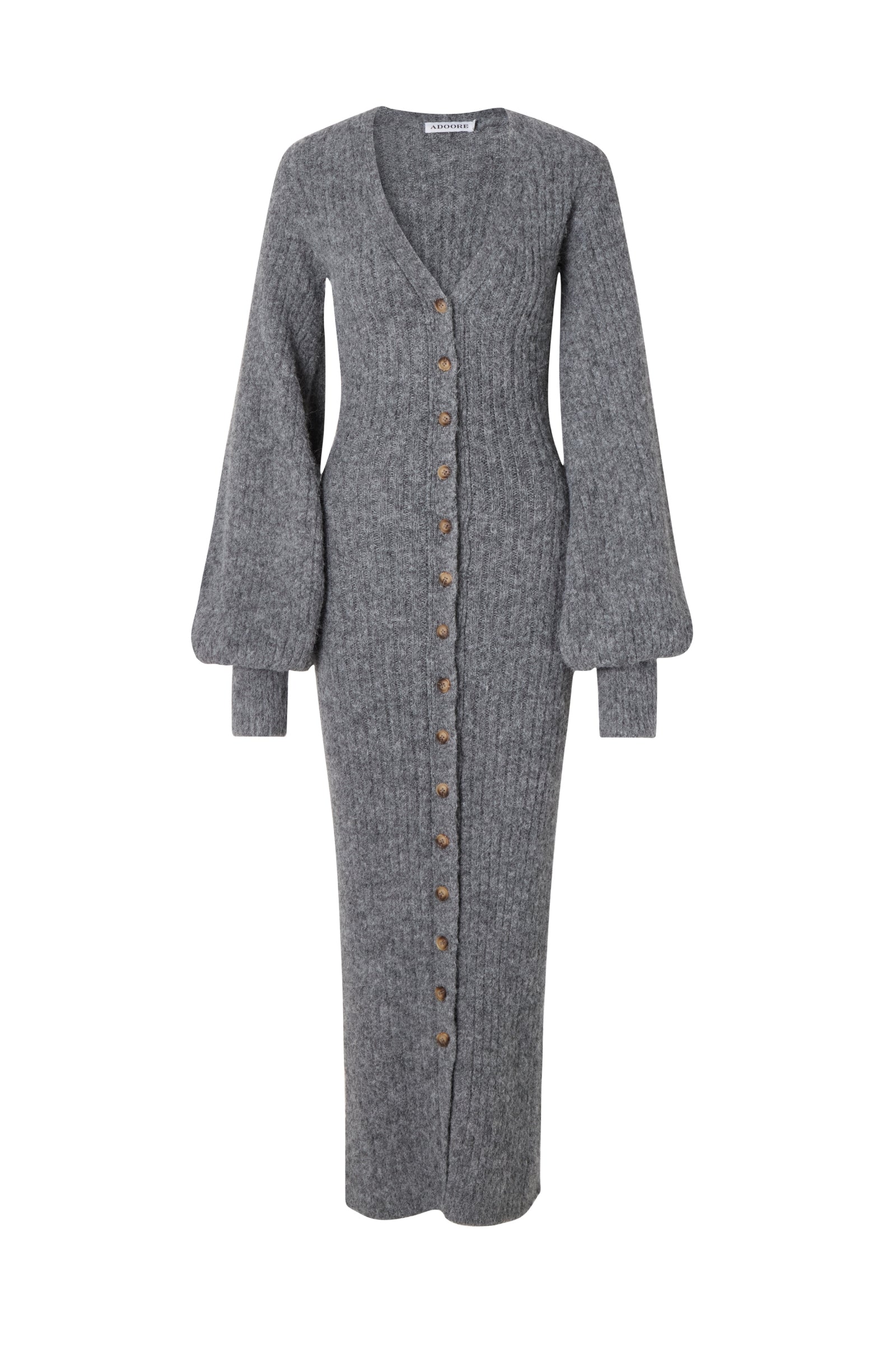 Elara Knit Dress | Grijs