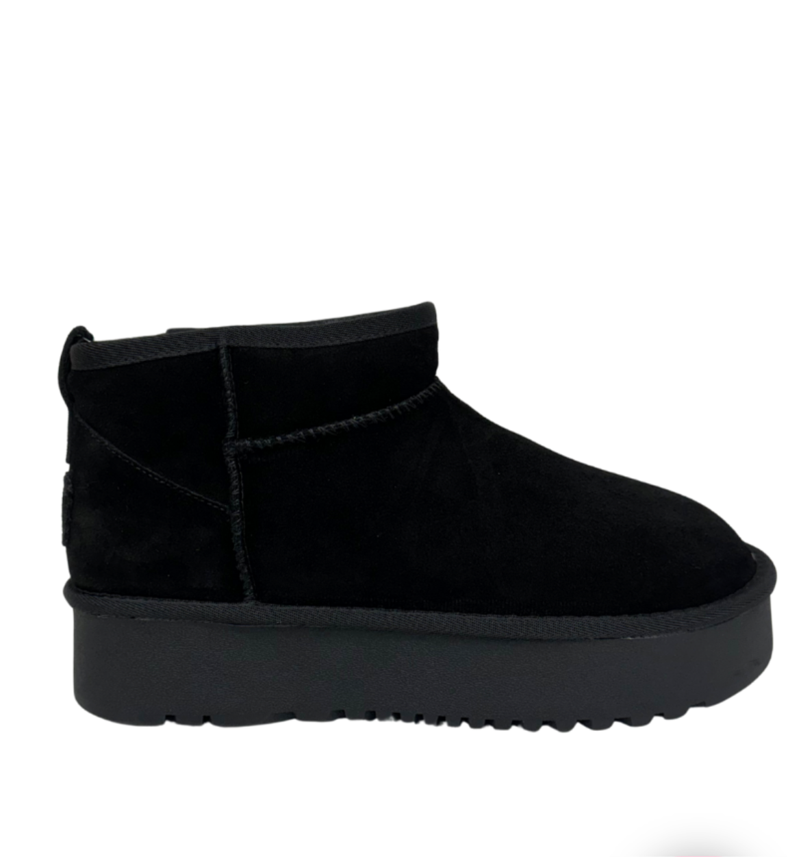 Lau boots | Black suede platform boots