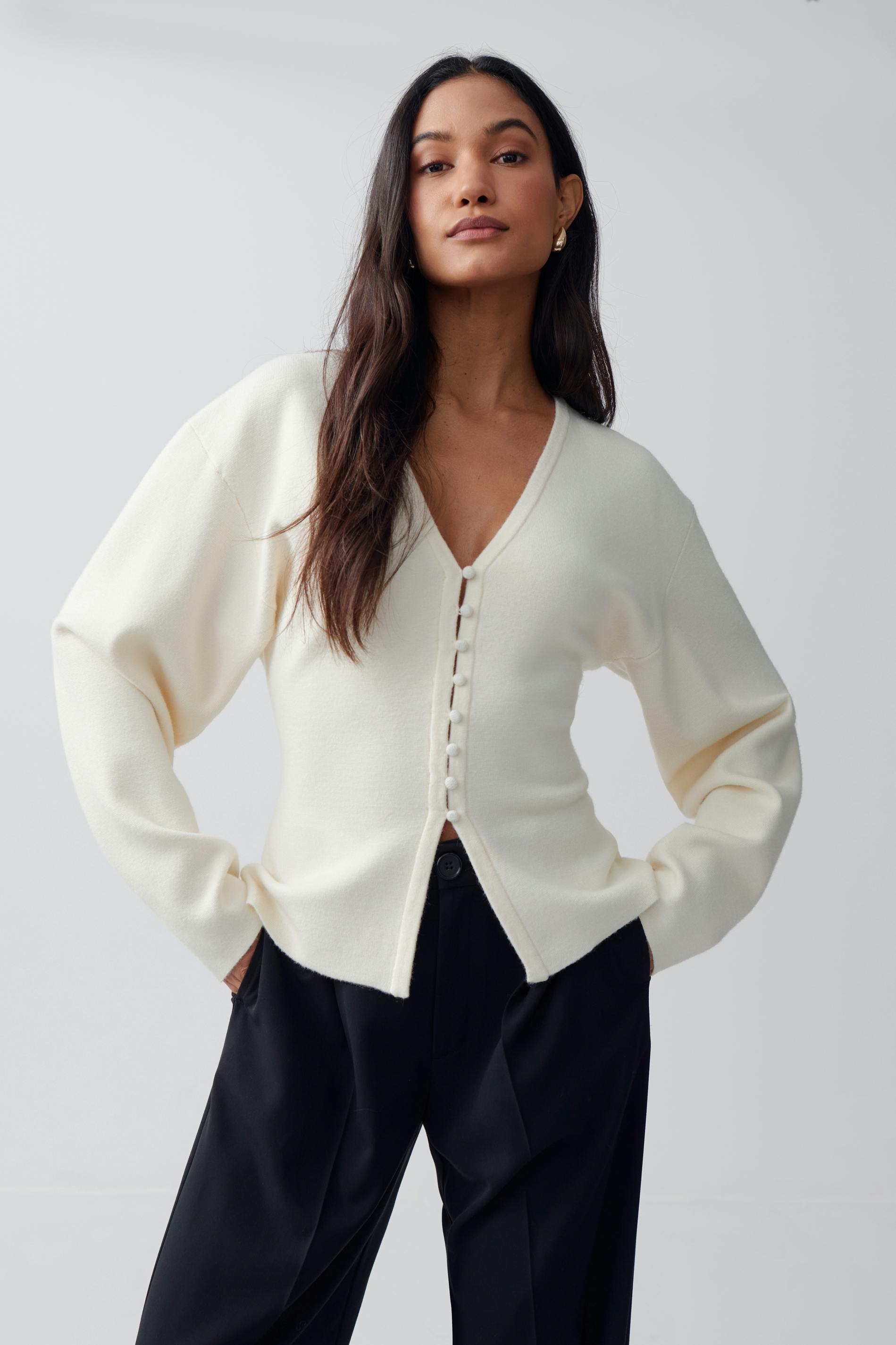Luxe Comfort Cardigan - Wit