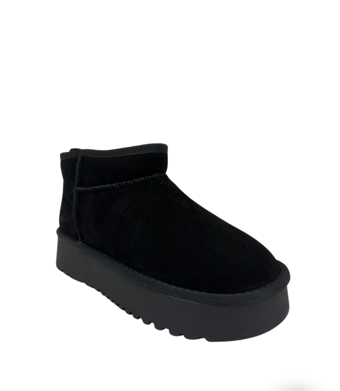 Lau boots | Black suede platform boots