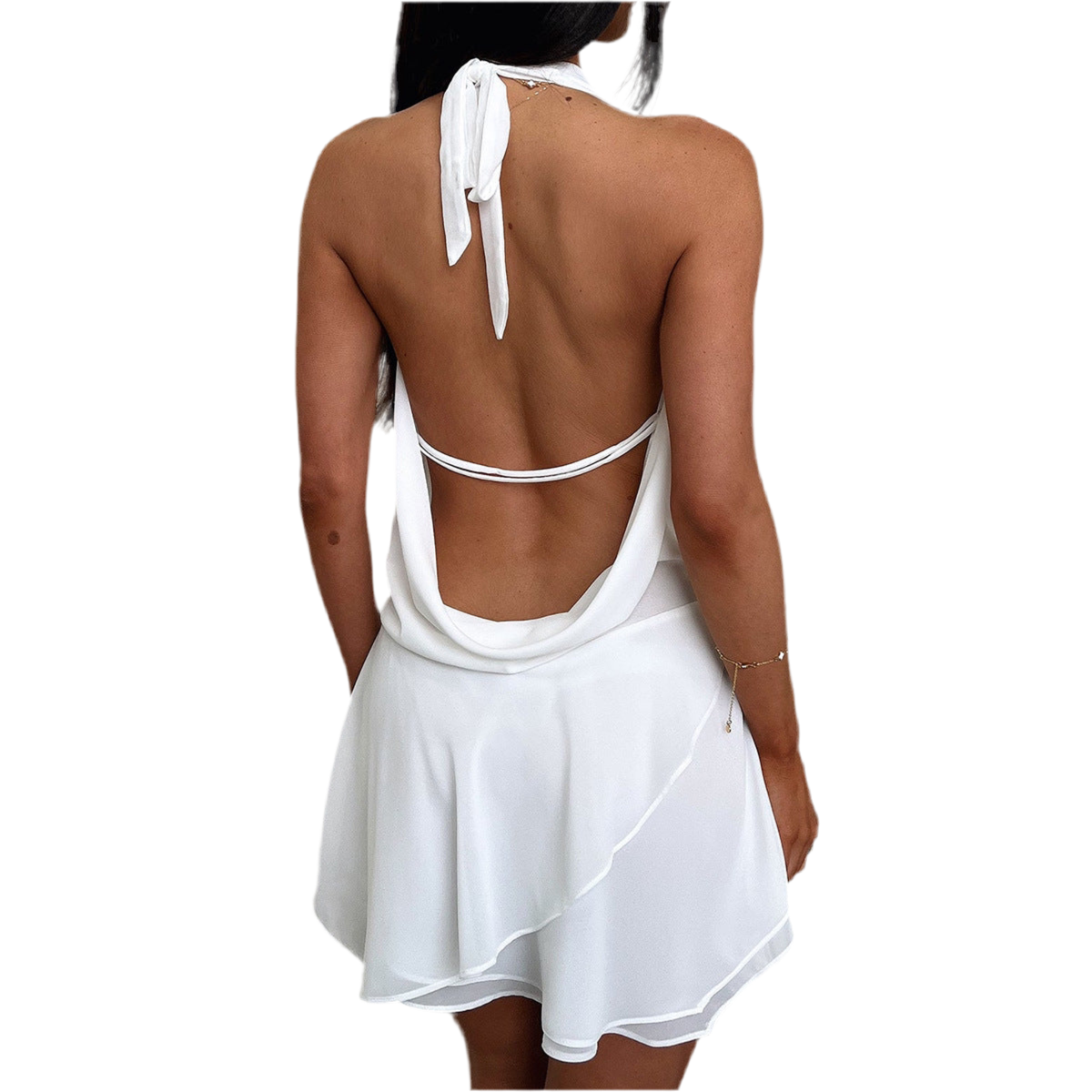 Mirabel | Halter Backless Mini Dress