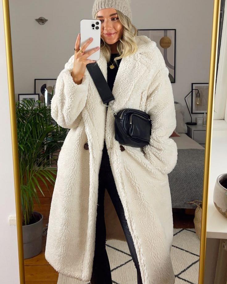 Naimy Fluffy Jacket Long