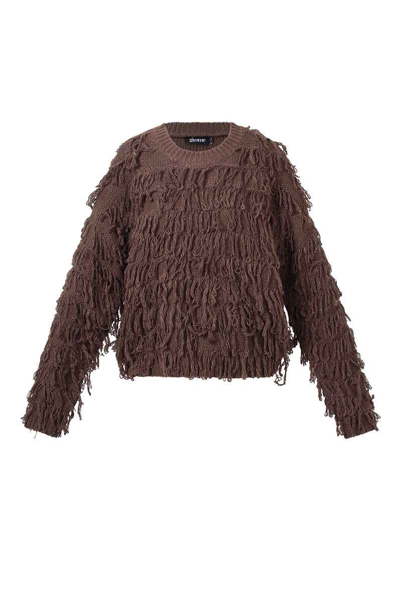 Fringe Knit Sweate