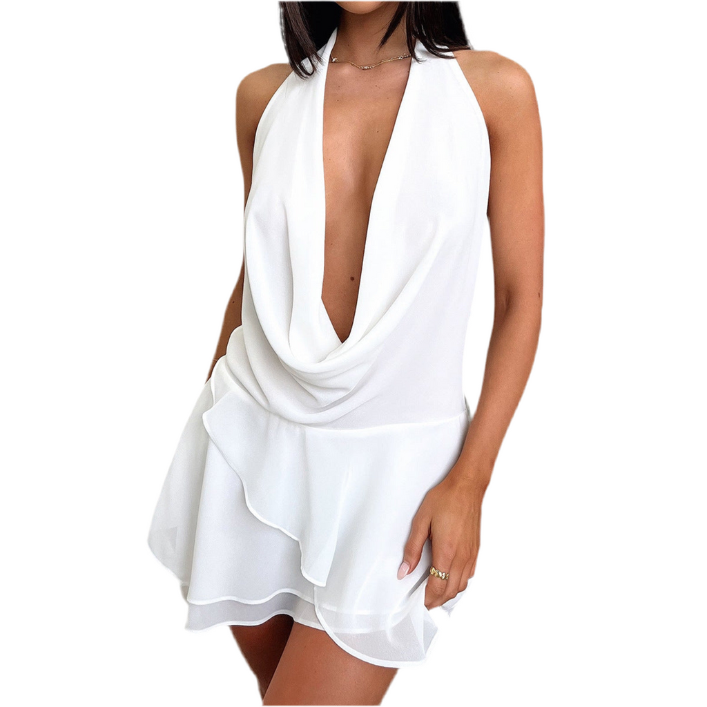 Mirabel | Halter Backless Mini Dress