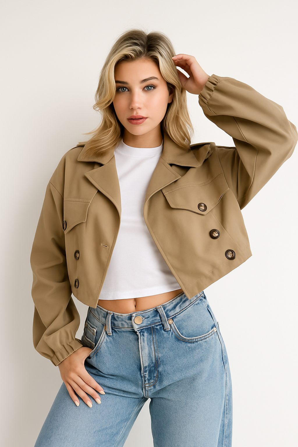 Cropped Trench | Maison