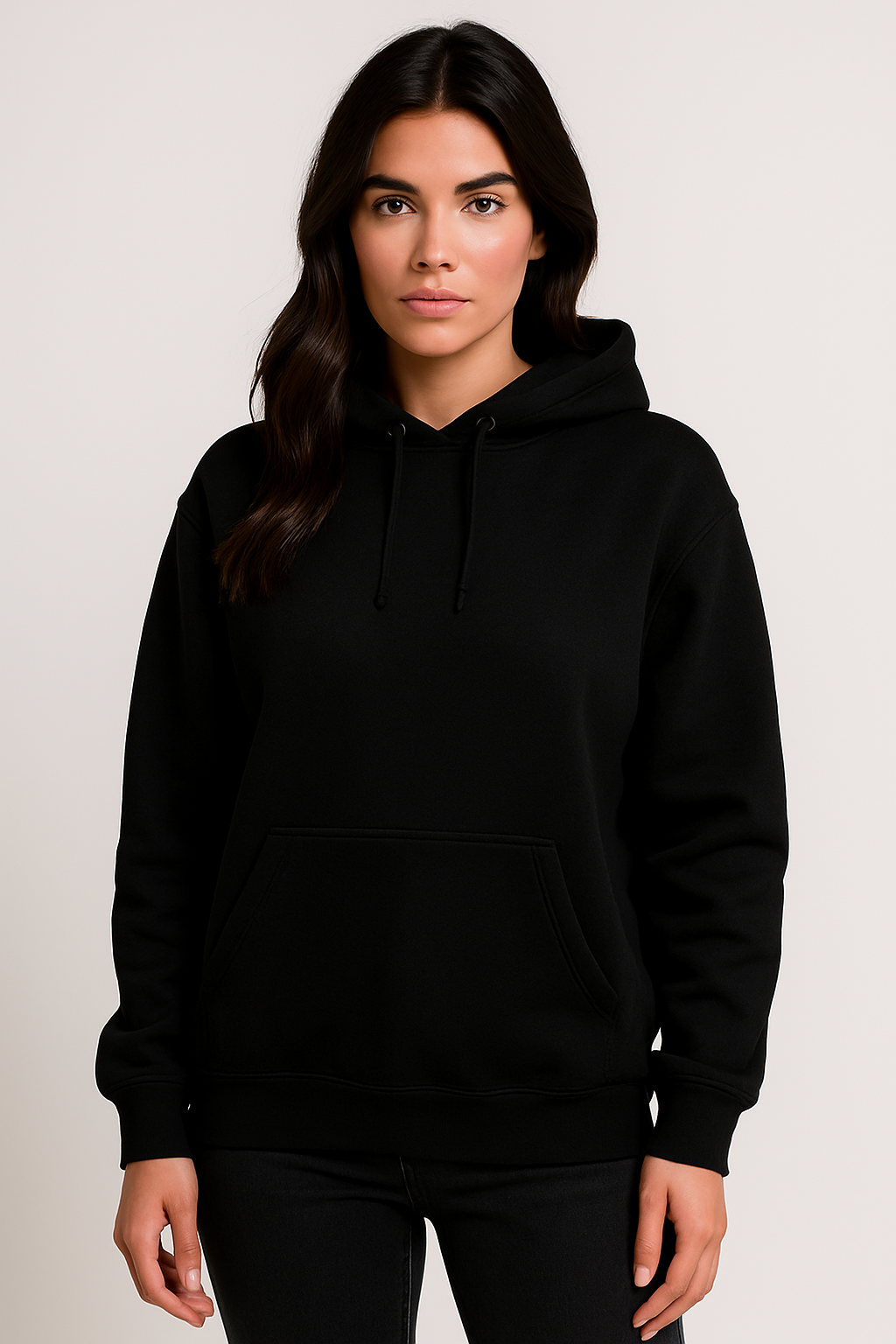 Basic black hoodie