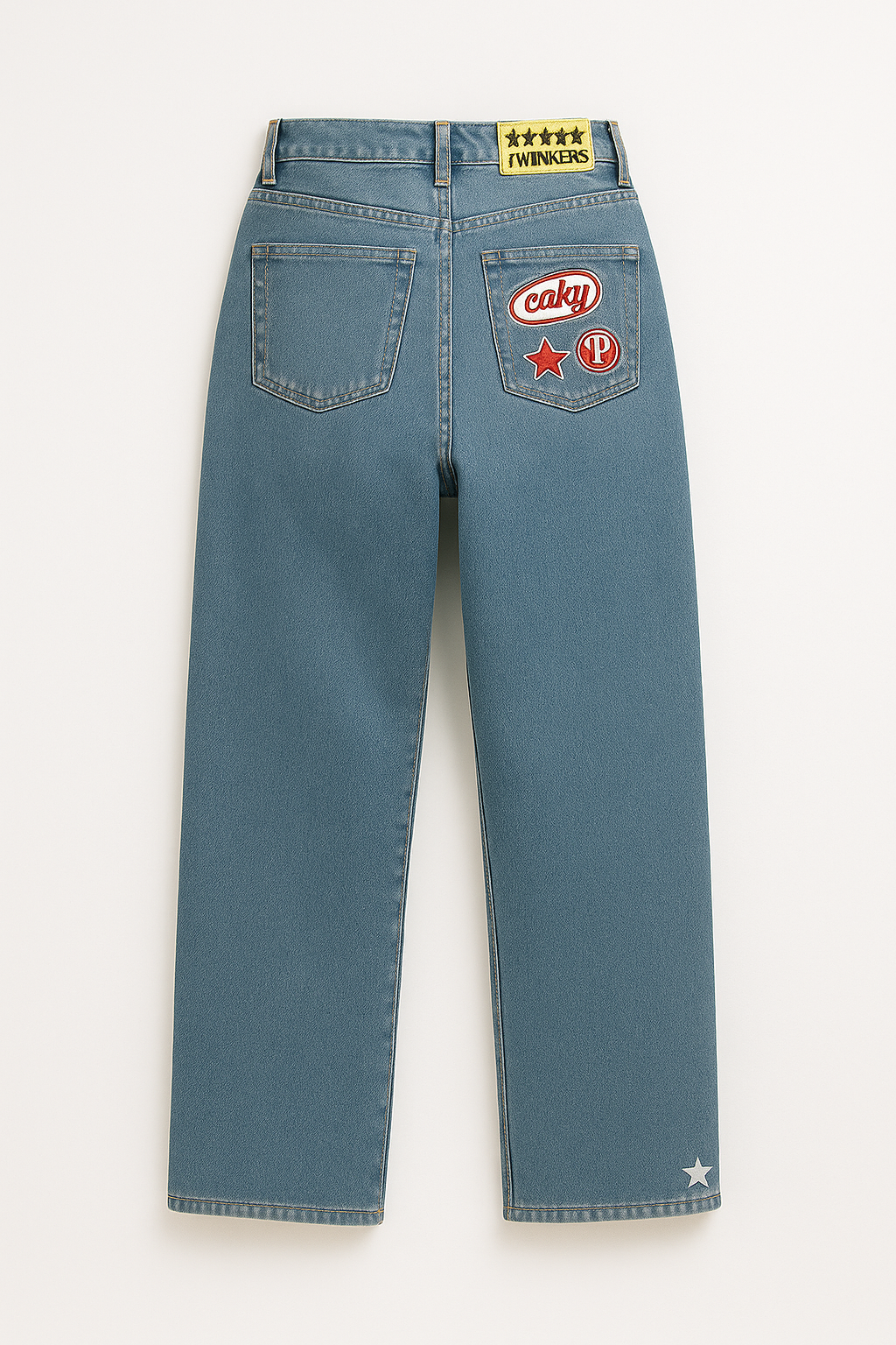 Caky Retro Patch Denim – TwinStar Edition