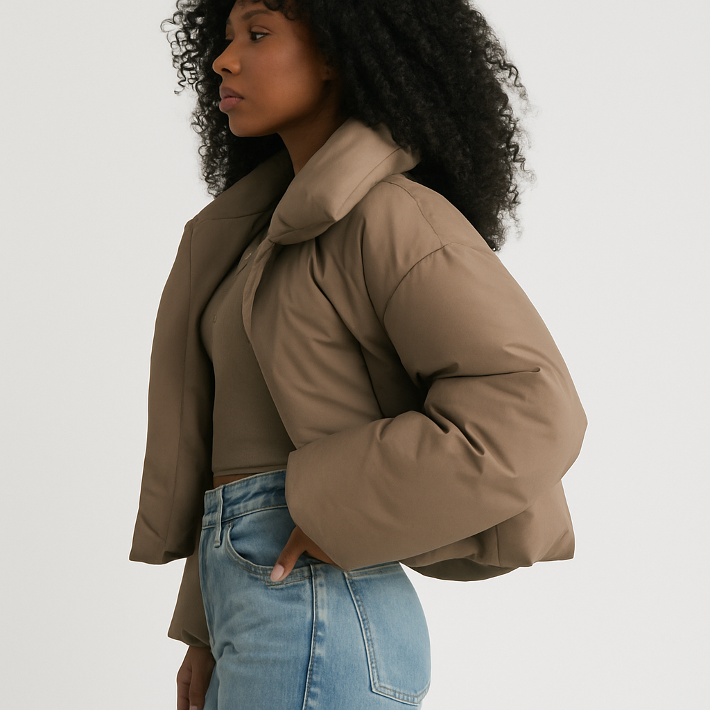 PREMIUM PUFFER TAUPE