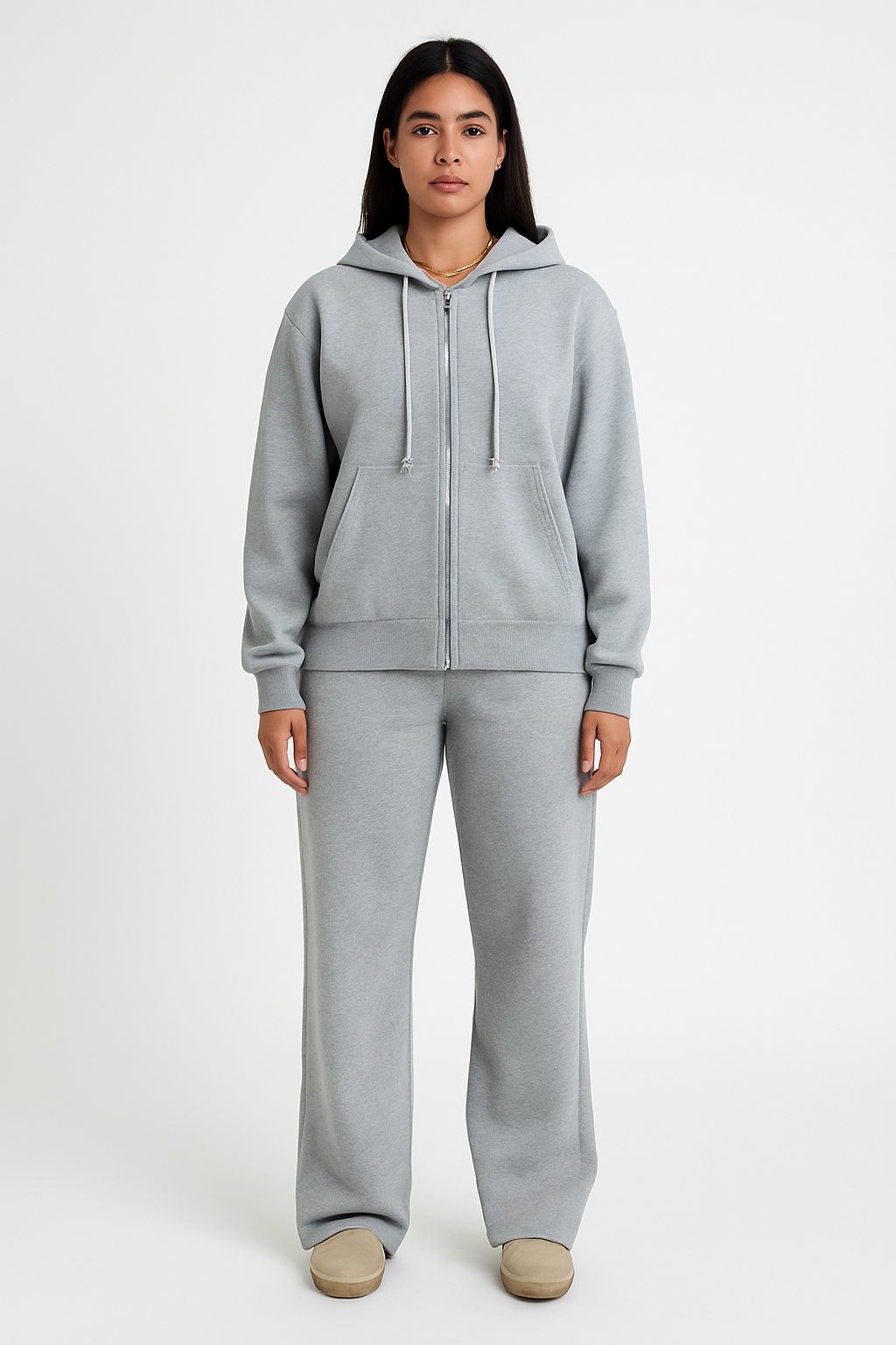 ZIP VEST GREY