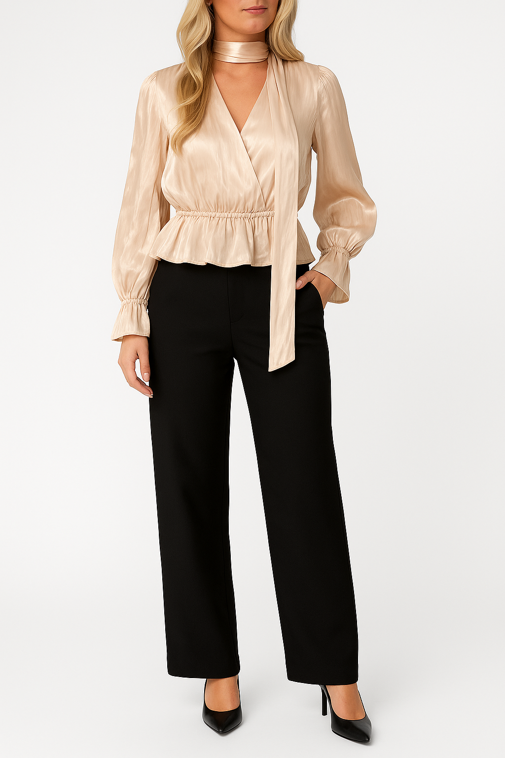 FreyaI Blouse - Champagne