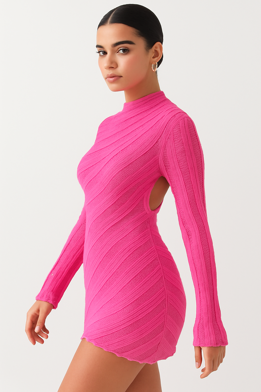 Hollow Out  Mini Dress
