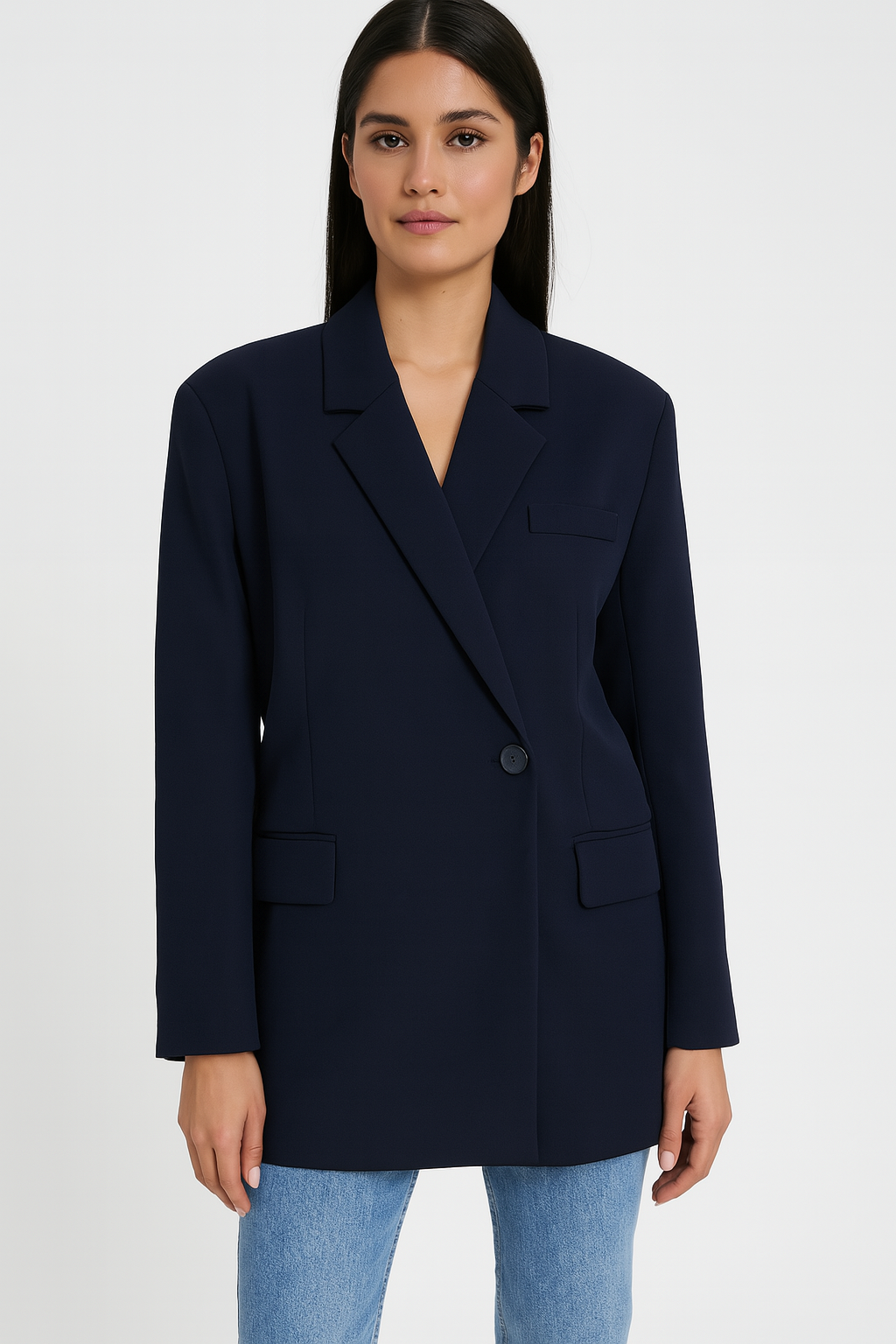 Maison Oversized Blazer Navy