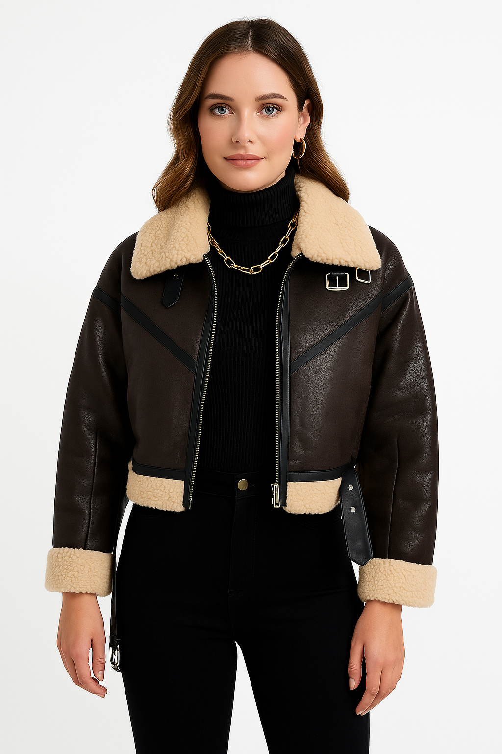 Aviator Leren Jas voor Dames