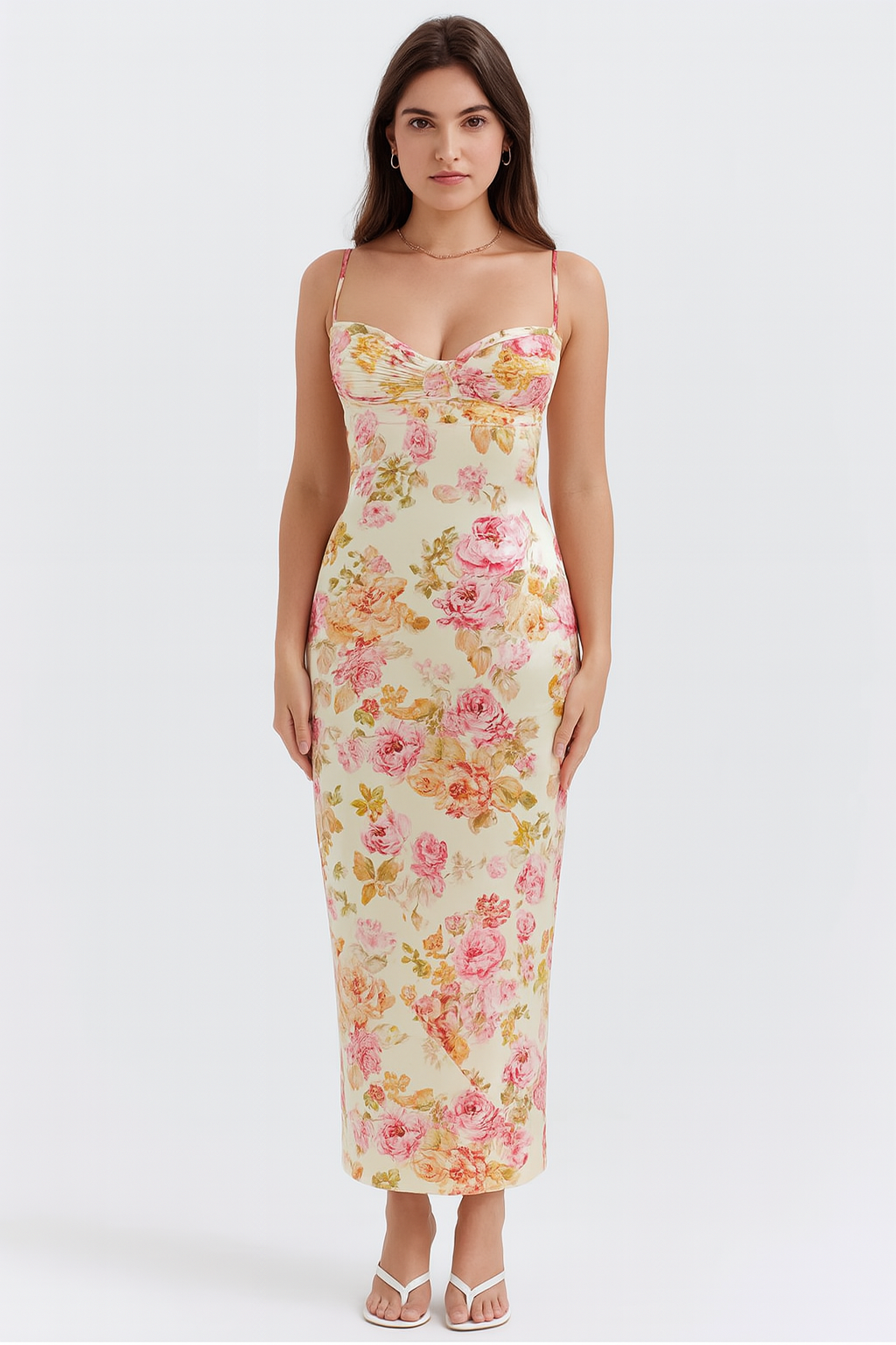 Jasmine Romantic Midi Jurk