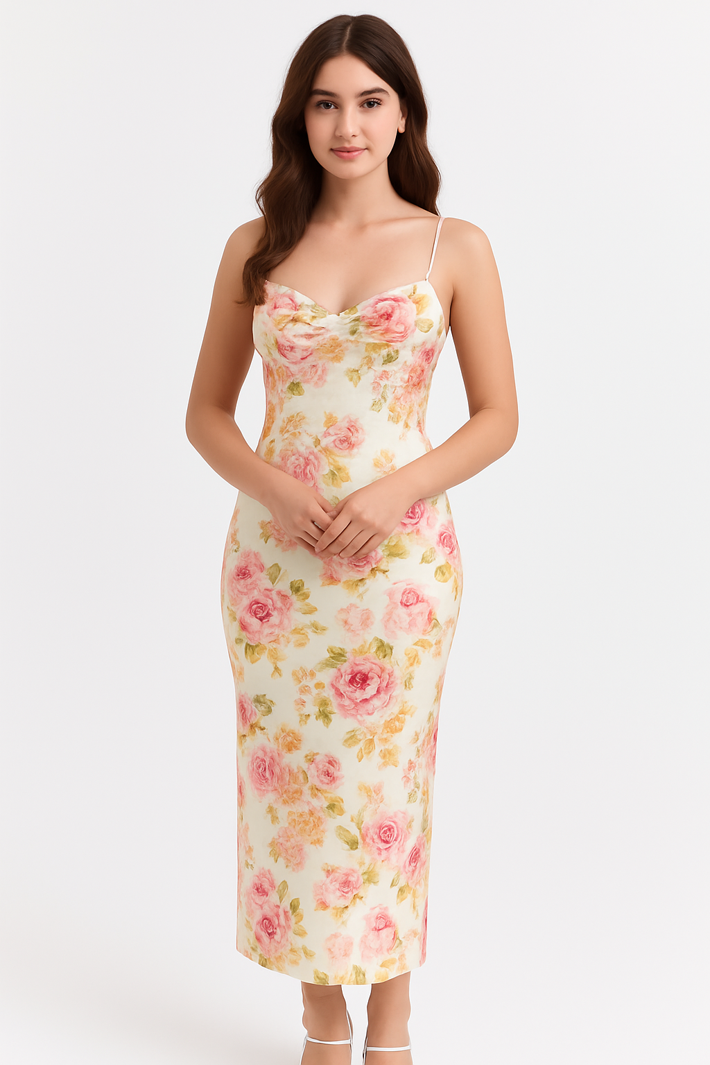 Jasmine Romantic Midi Jurk