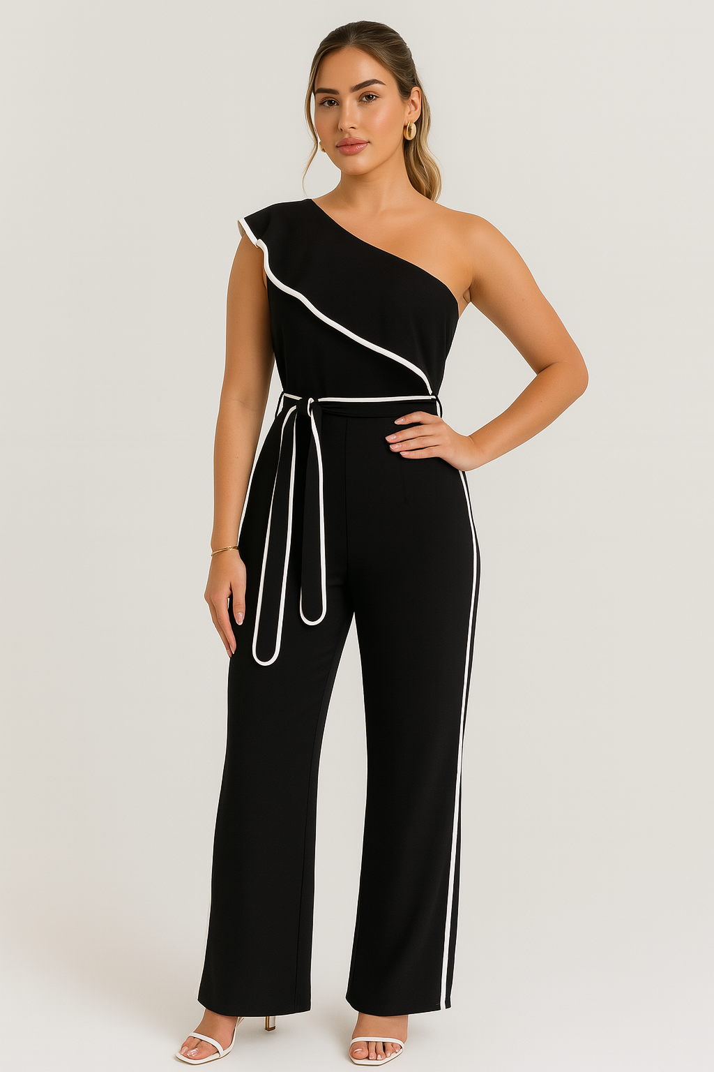 Élan One-Shoulder Jumpsuit