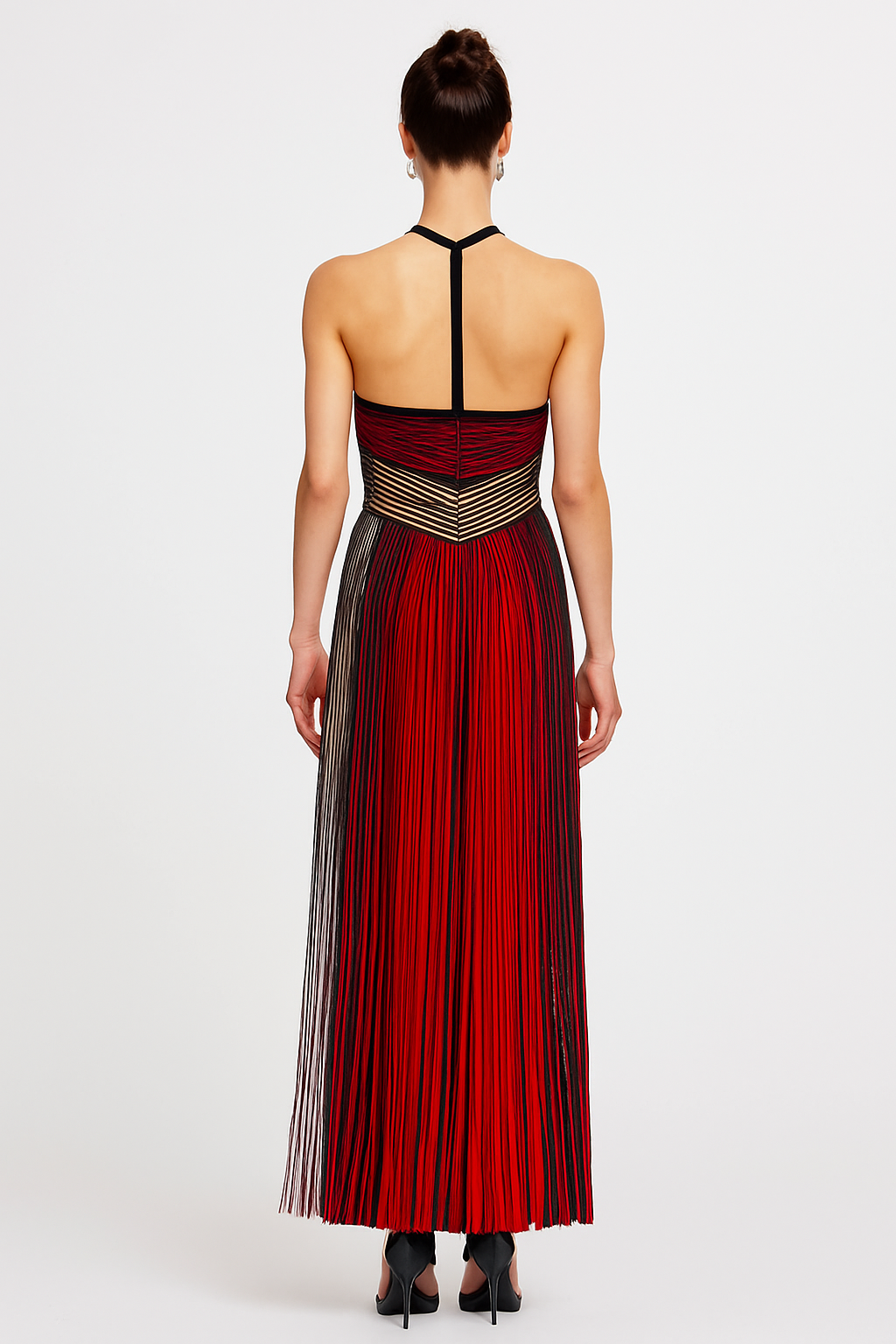 Liana Metallic Stripe Jurk