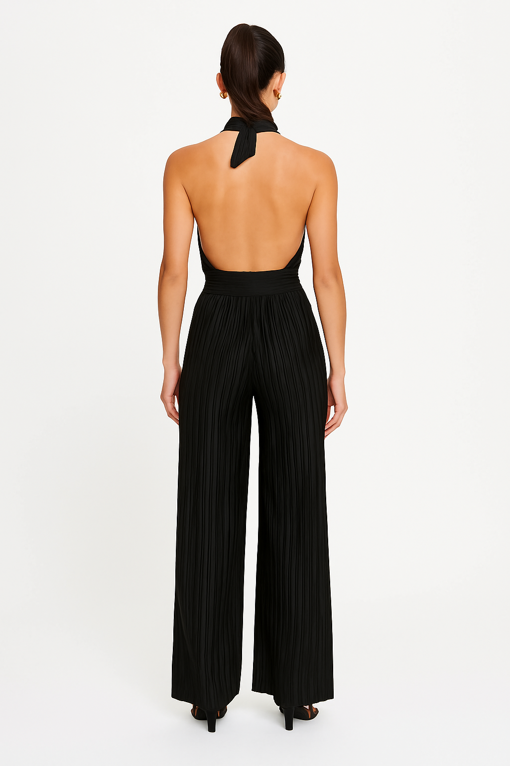Zara Gedraaide Halter Jumpsuit