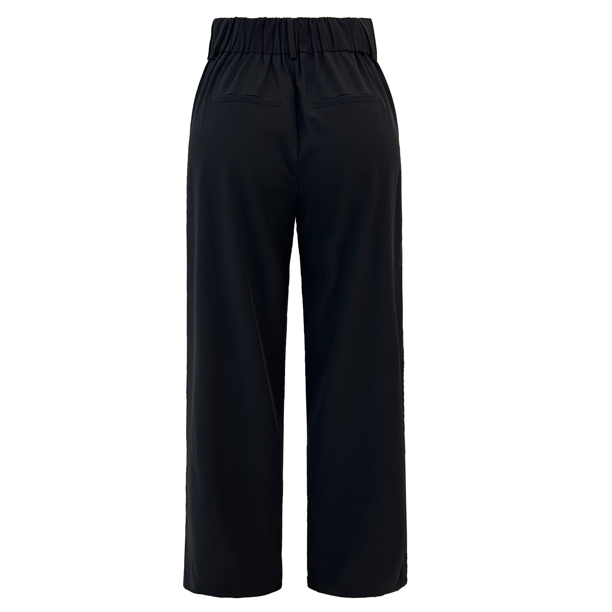 FREDE WIDE PANTS - Zwart