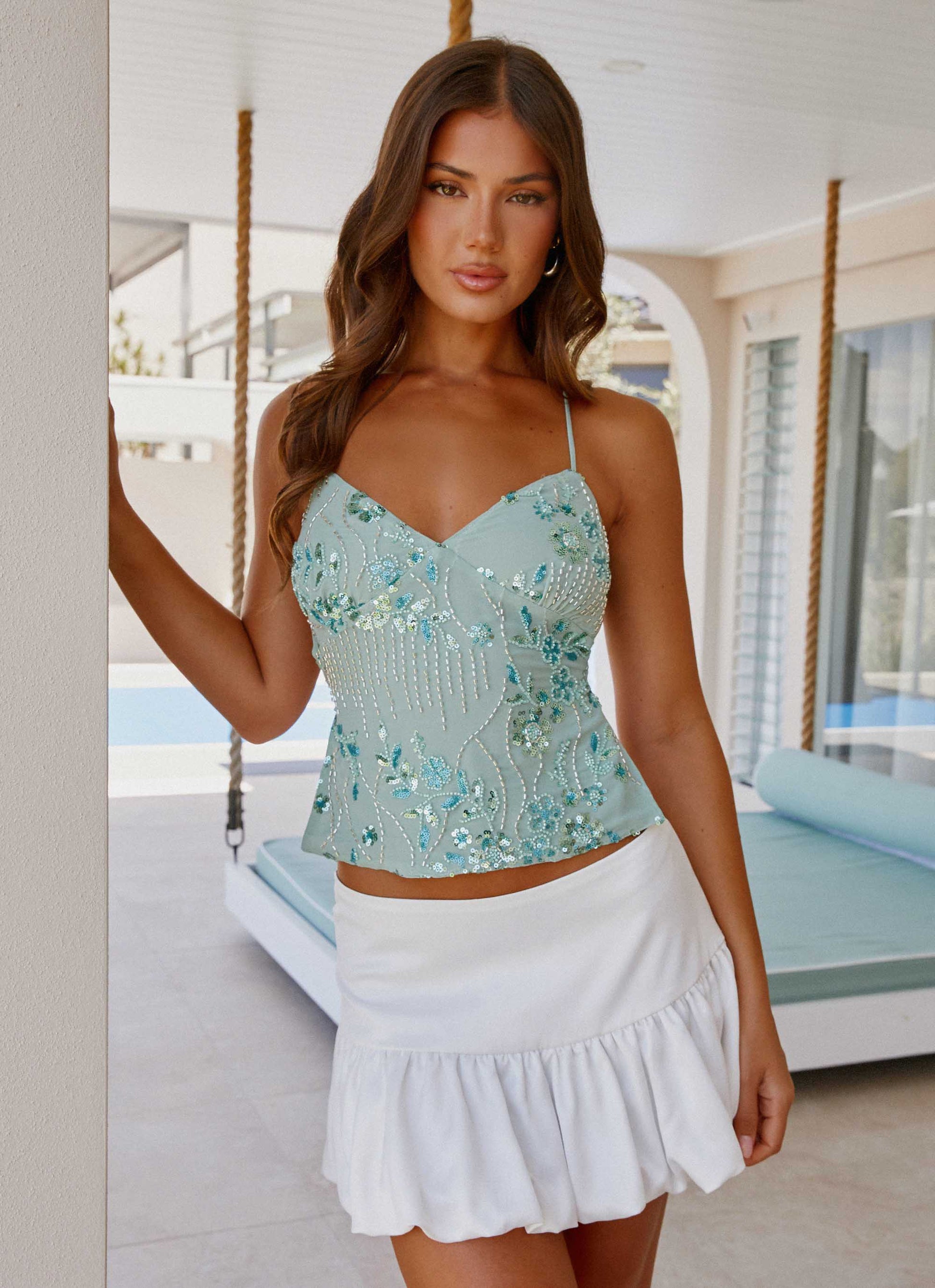Sequin Cami Top