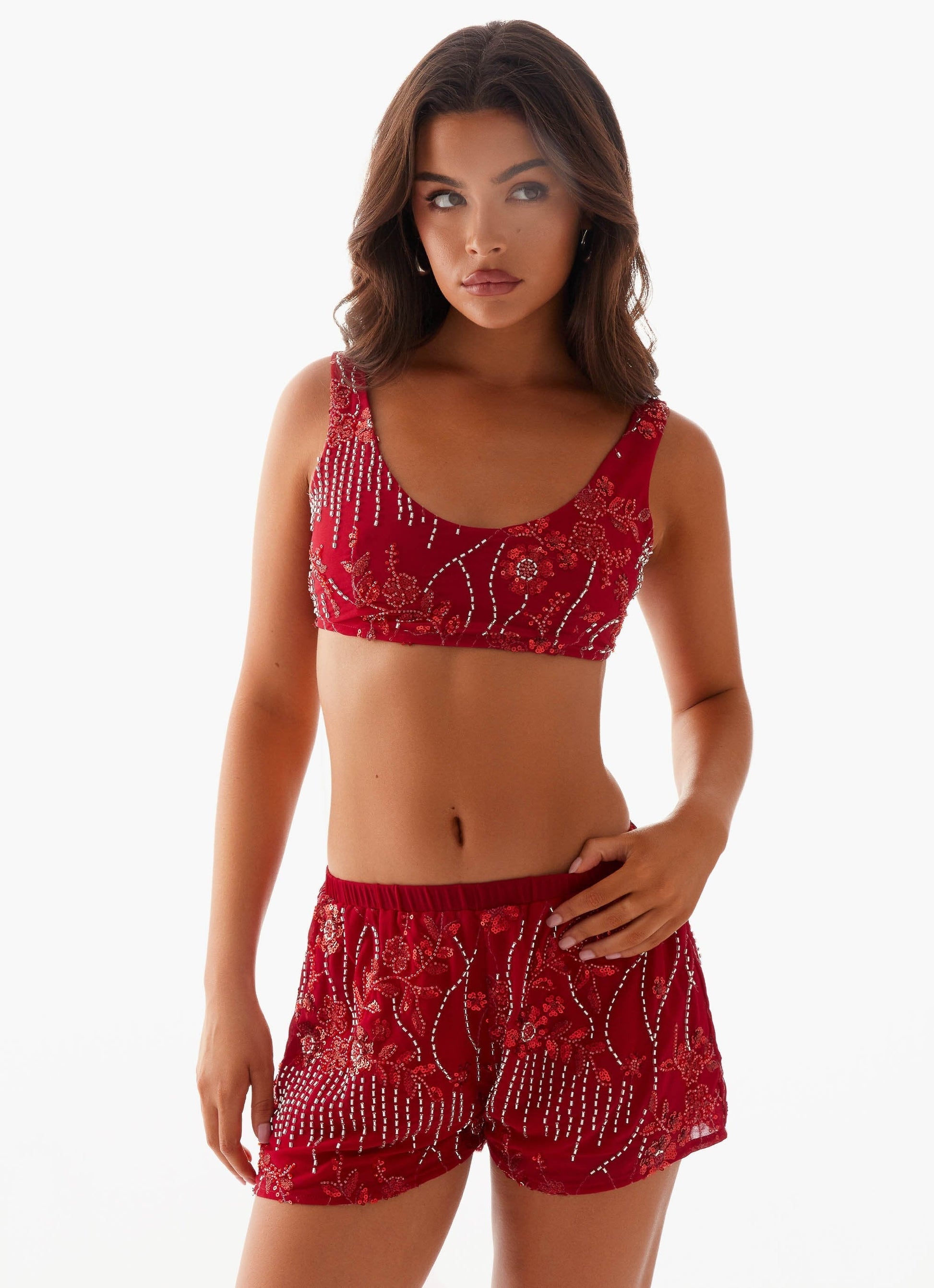 Sequin Mini Shorts