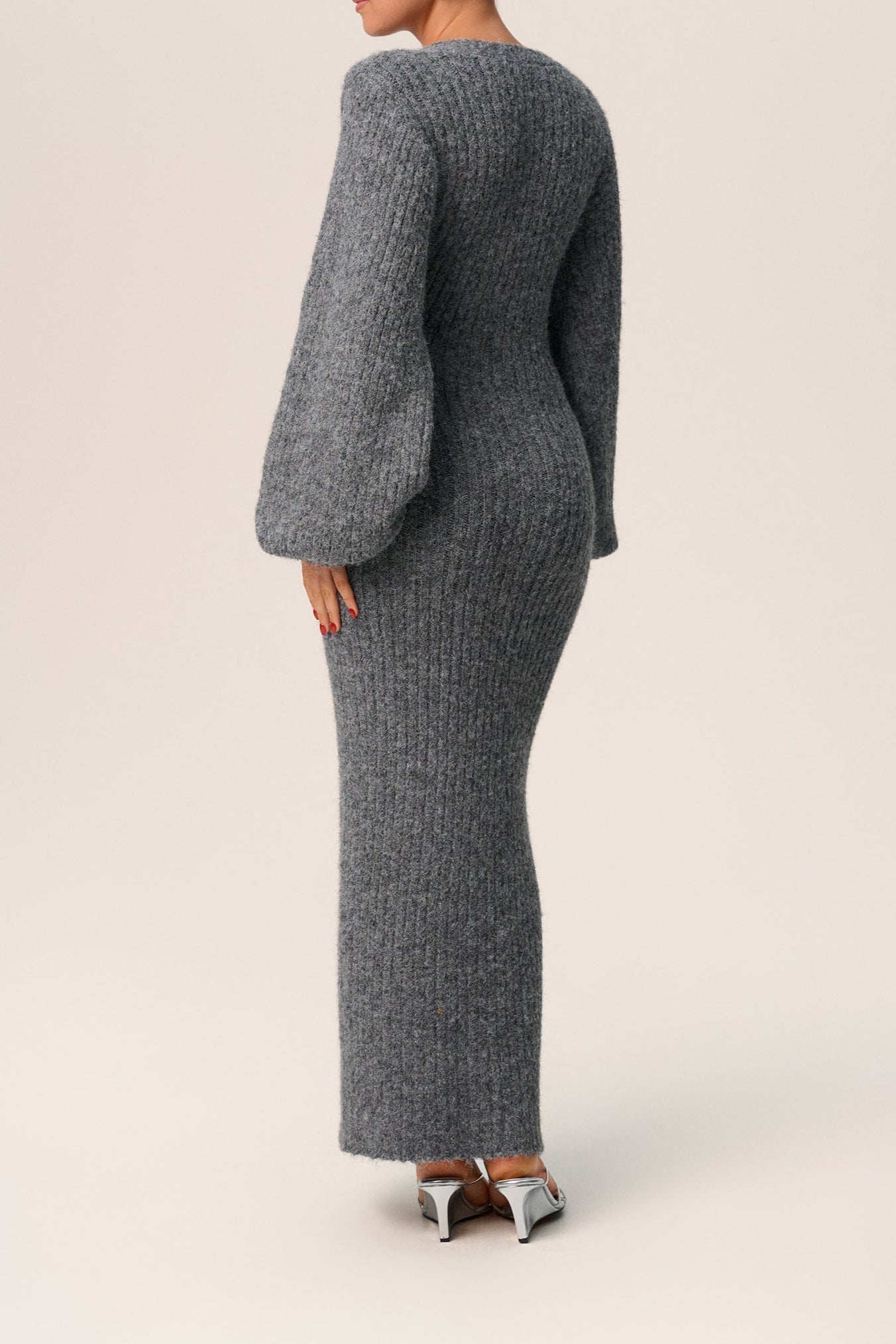Elara Knit Dress | Grijs