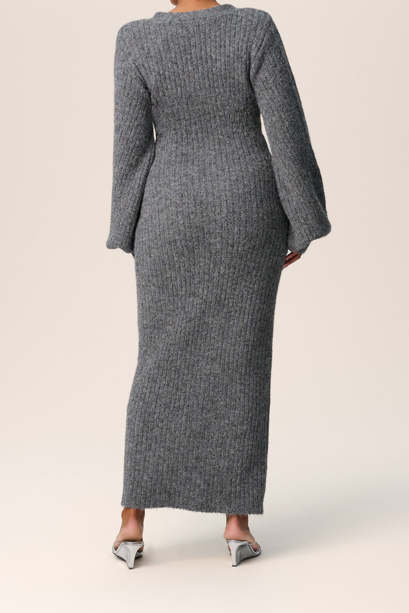 Elara Knit Dress | Grijs