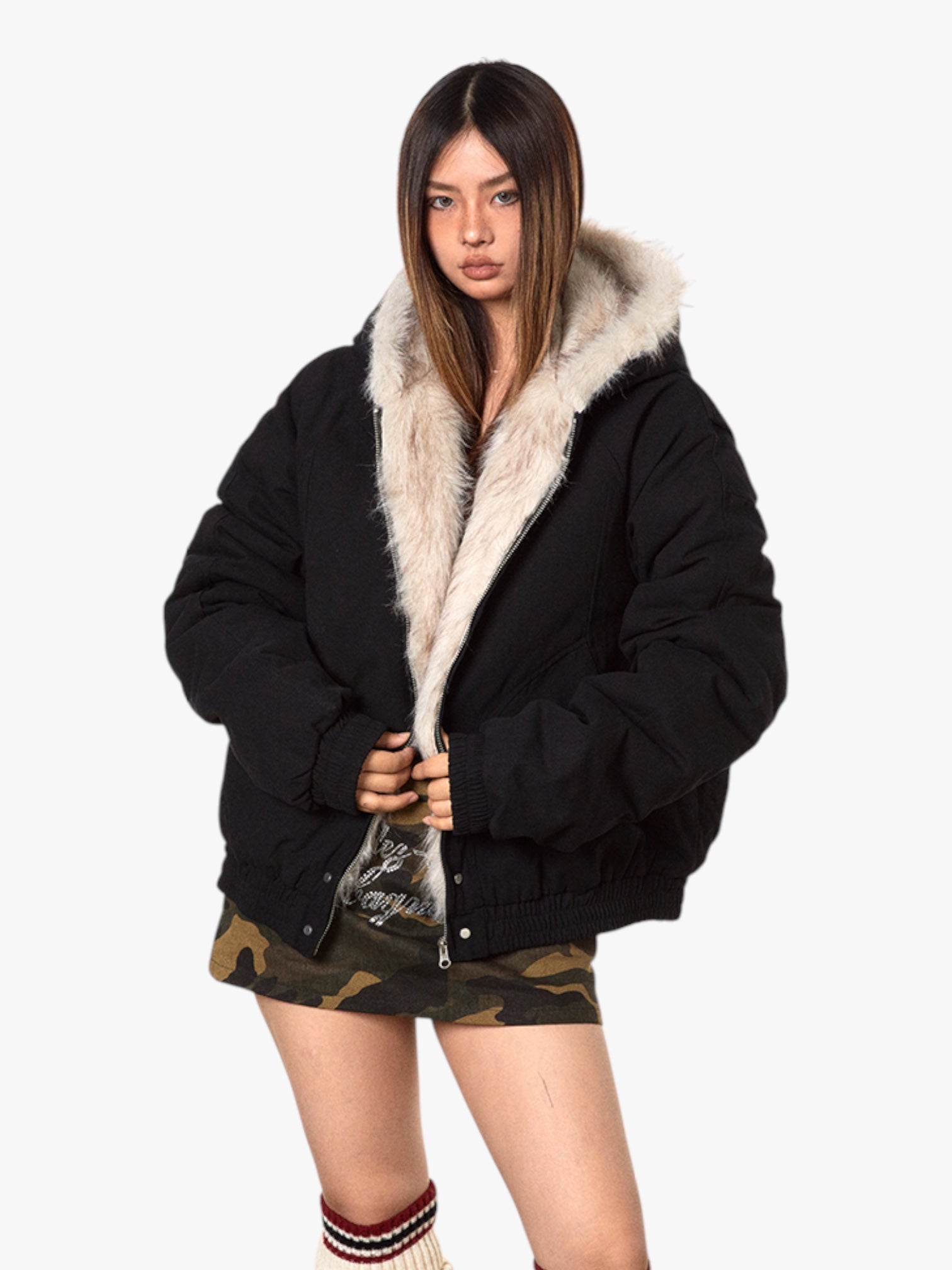 NordPeak Thickened Fur Jacket