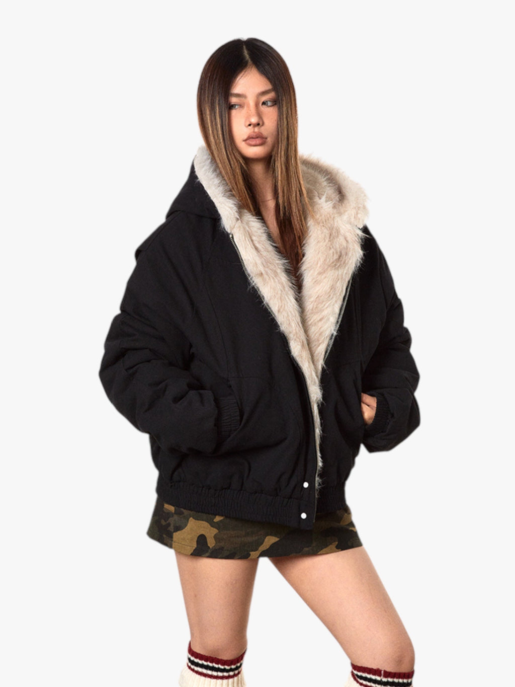 NordPeak Thickened Fur Jacket