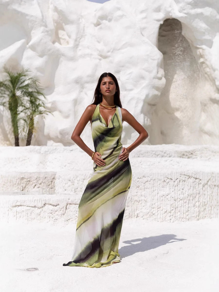 Sunset Halter Maxi