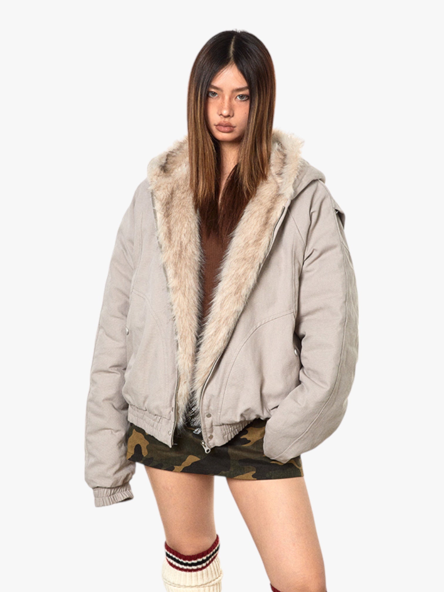 NordPeak Thickened Fur Jacket