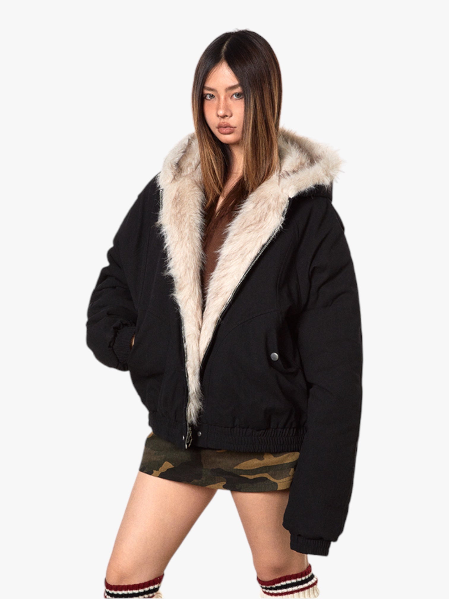 NordPeak Thickened Fur Jacket