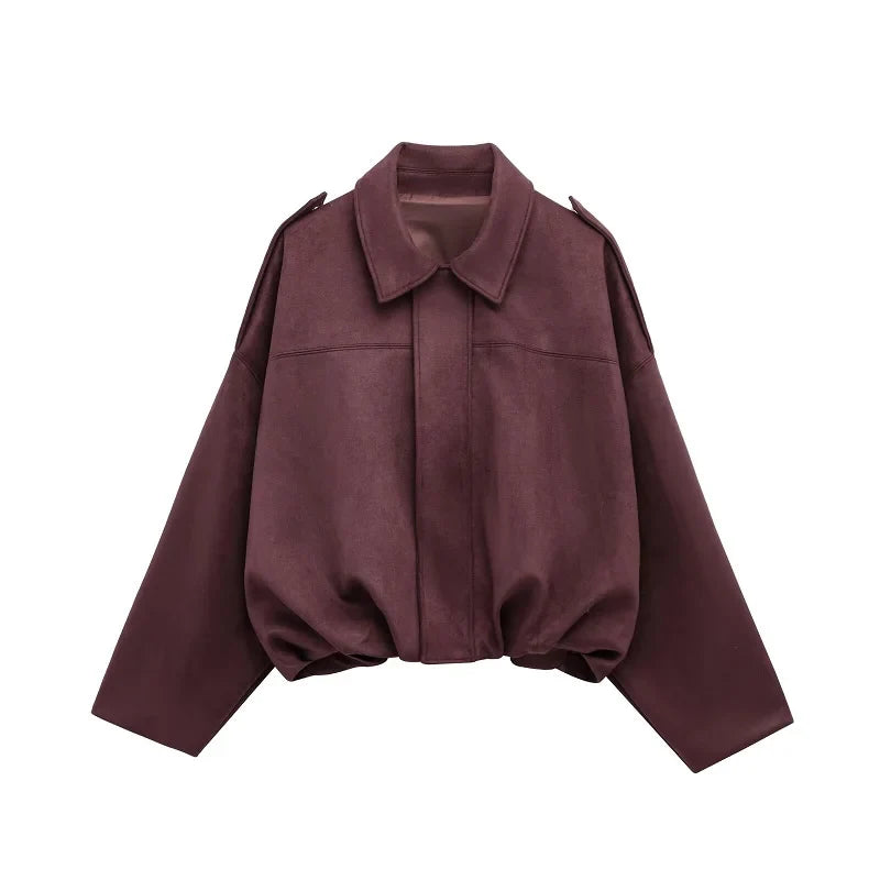 Suede Bomber - Jacket