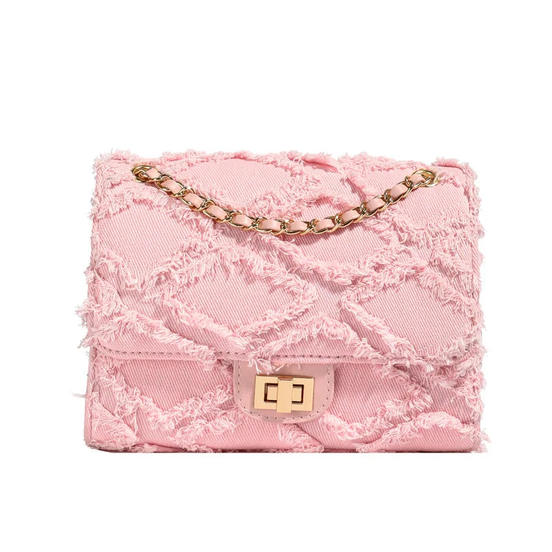 Eleni Gewatteerde Denim Tas