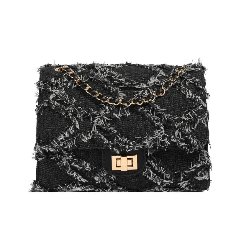 Eleni Gewatteerde Denim Tas