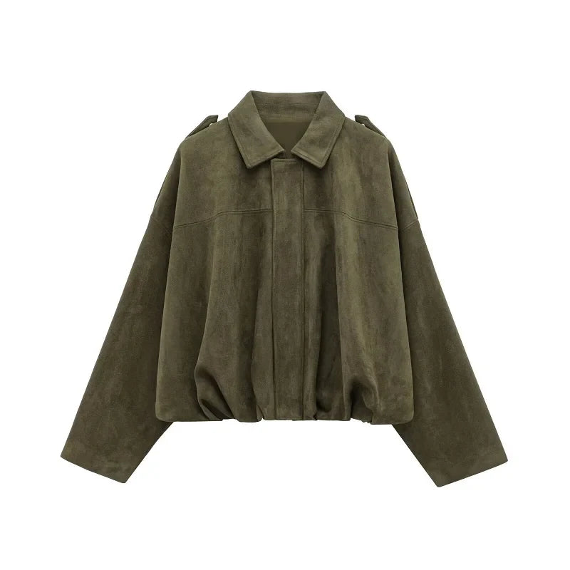 Suede Bomber - Jacket