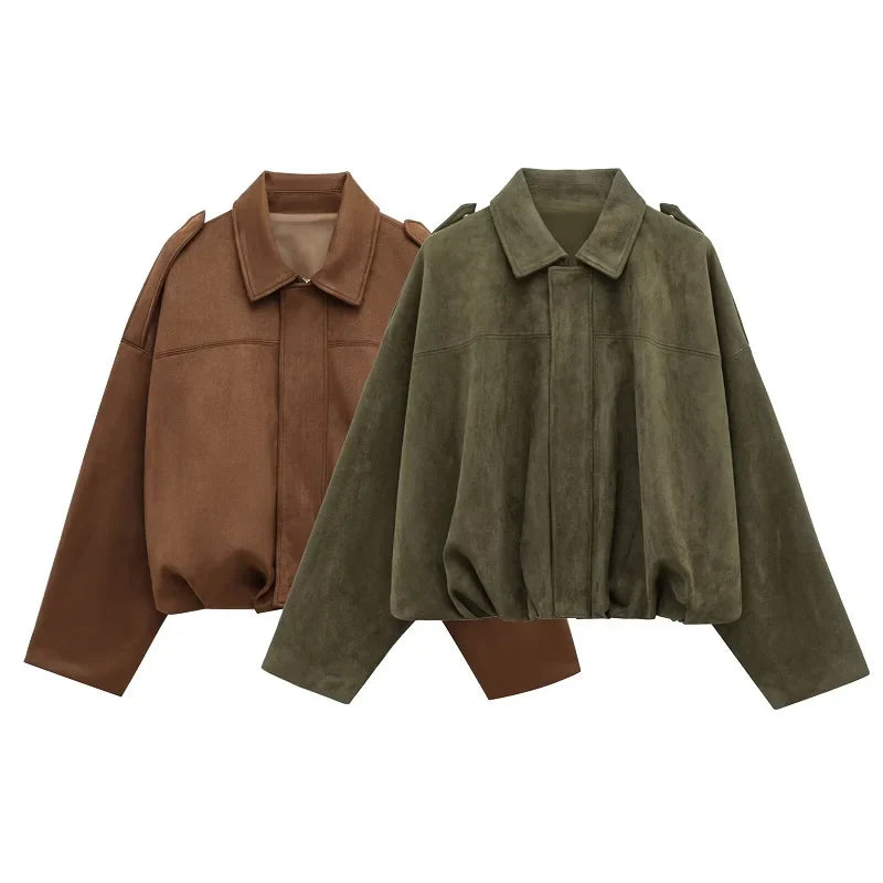 Suede Bomber - Jacket