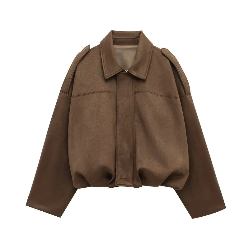 Suede Bomber - Jacket