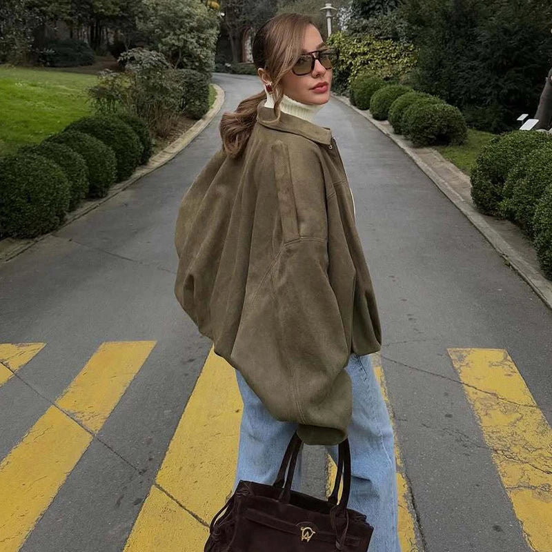 Suede Bomber - Jacket