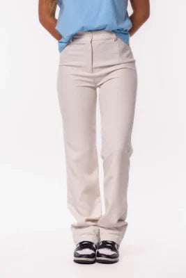 Pantalon basic straight donkerblauw