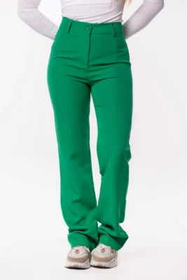 Pantalon basic straight donkerblauw