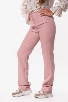 Pantalon basic straight donkerblauw