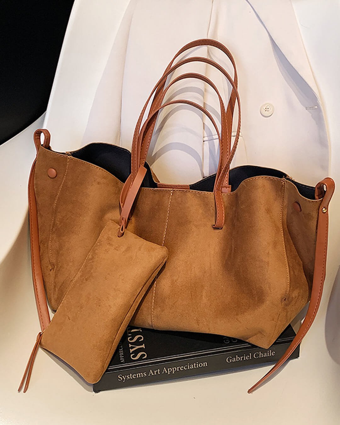 Adriala Suède Tote Tas