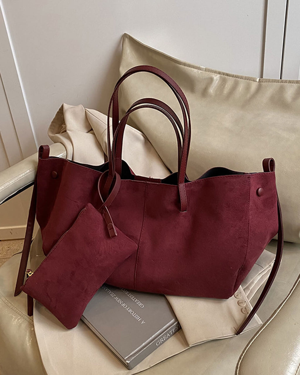 Adriala Suède Tote Tas