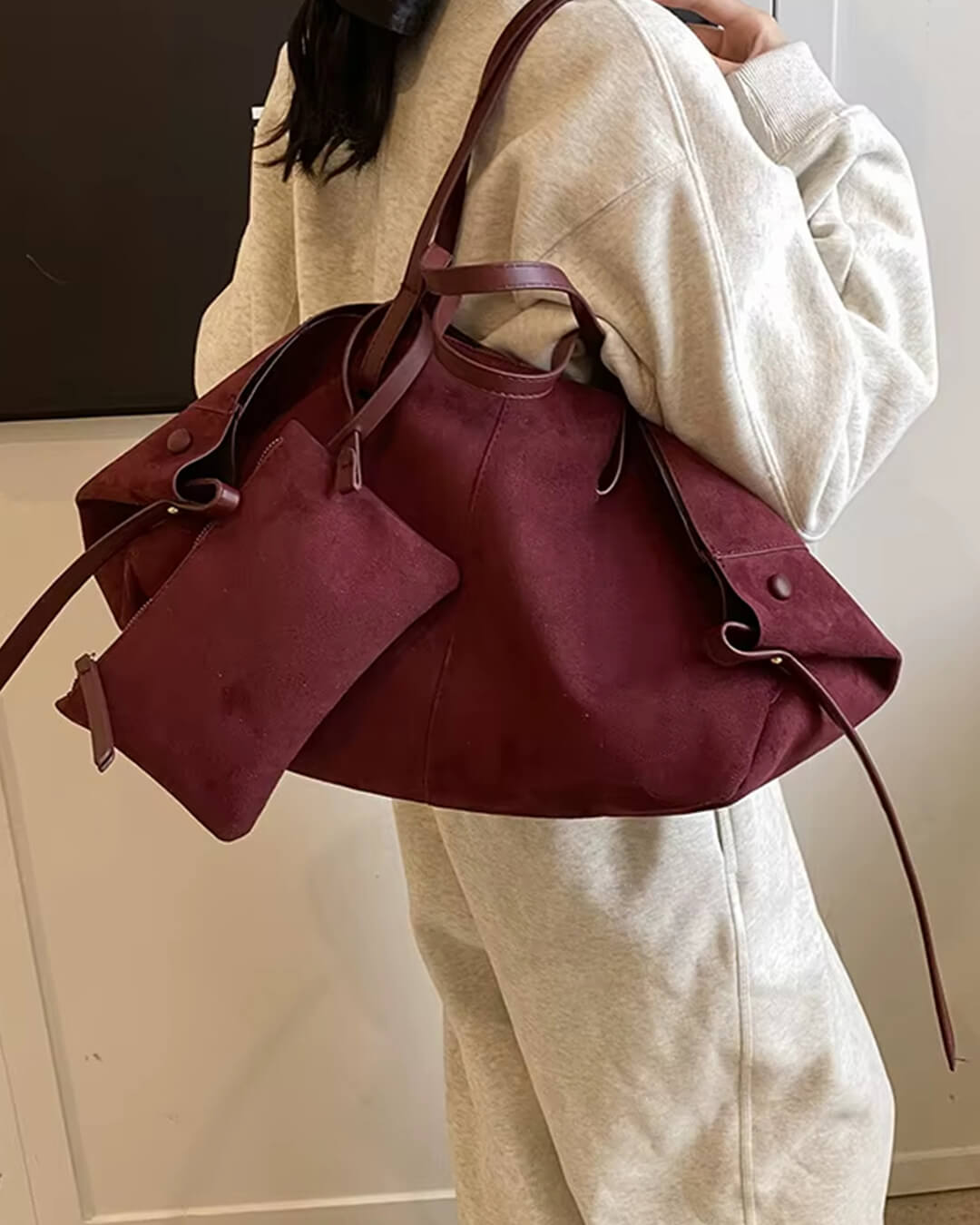 Adriala Suède Tote Tas