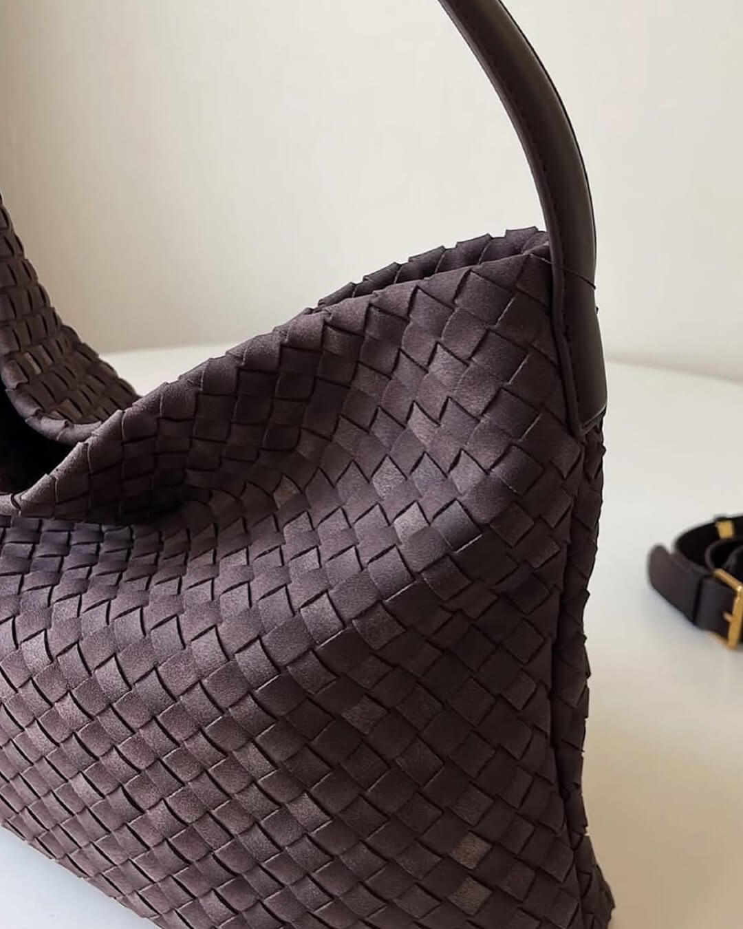 Marceliene Suède Tote Tas