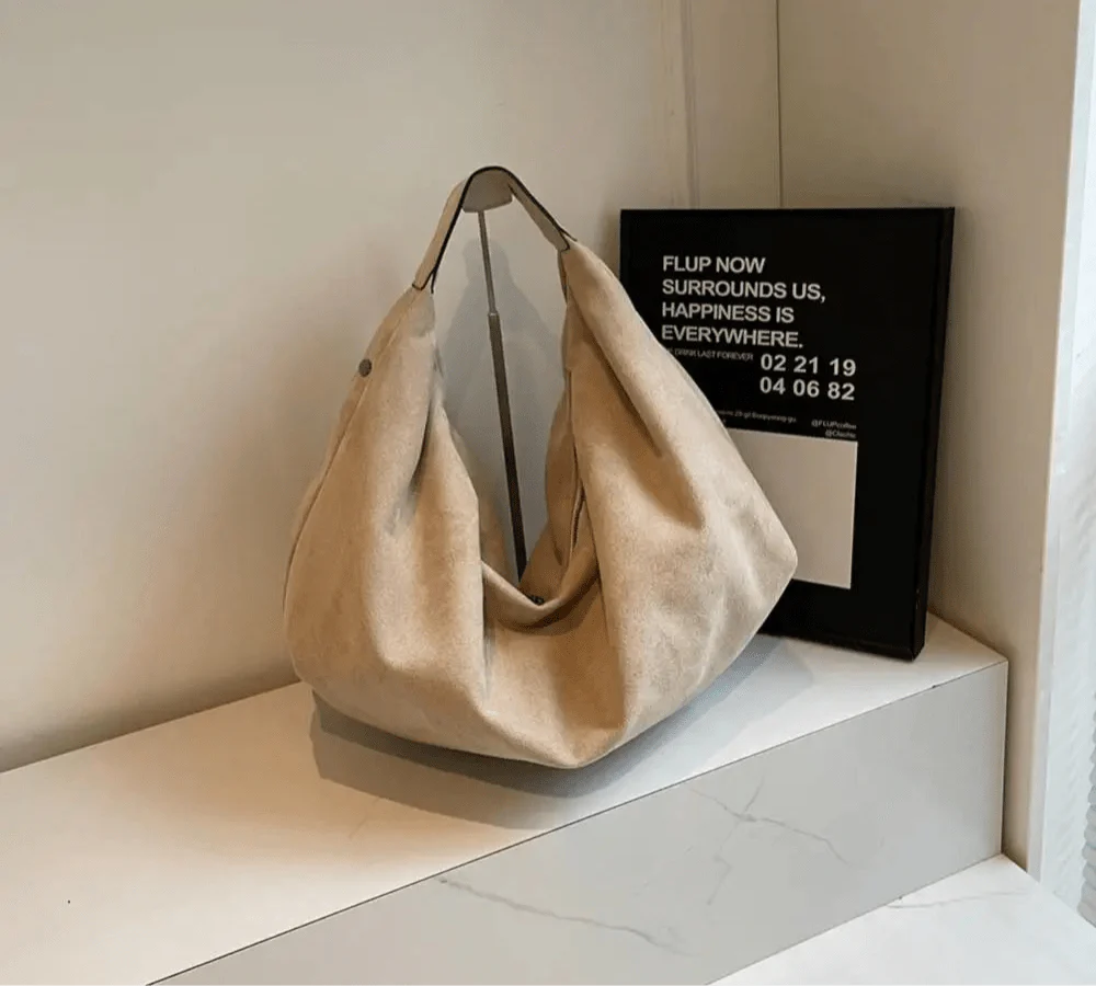 Onette Suède Hobo Handtas