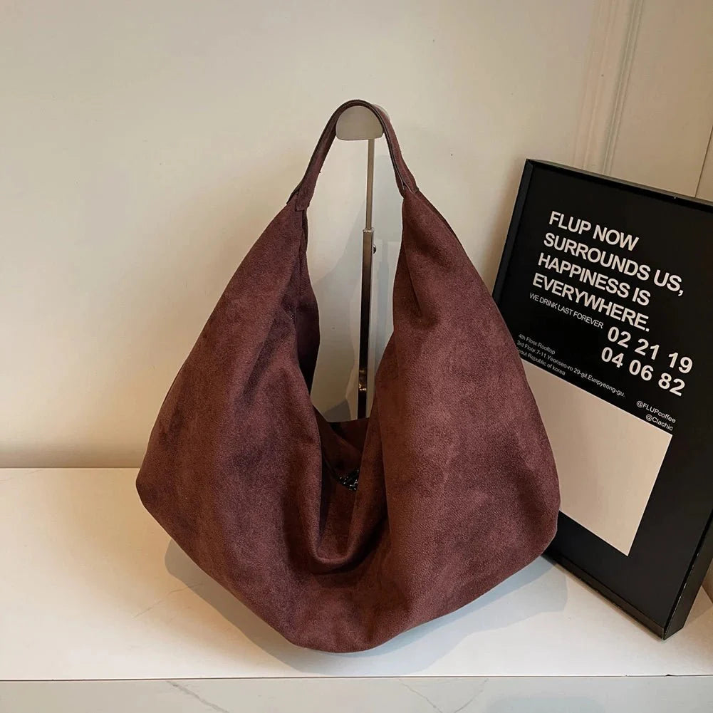 Onette Suède Hobo Handtas